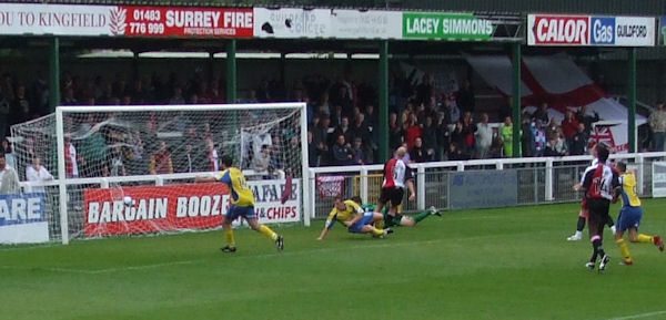 Ebbsfleet United stadium vandalised during Bromley match - BBC News