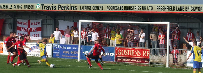 Ebbsfleet United stadium vandalised during Bromley match - BBC News