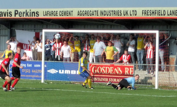 Ebbsfleet United stadium vandalised during Bromley match - BBC News