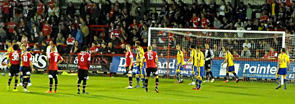 2014/15 ALTRINCHAM FC V KIDDERMINSTER HARRIERS - NATIONAL LEAGUE - FREE P&P