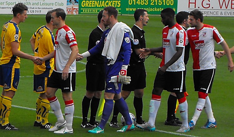Hartlepool United's Kieran Burton during the Vanarama National League match  between Altrincham and Hartlepool United at