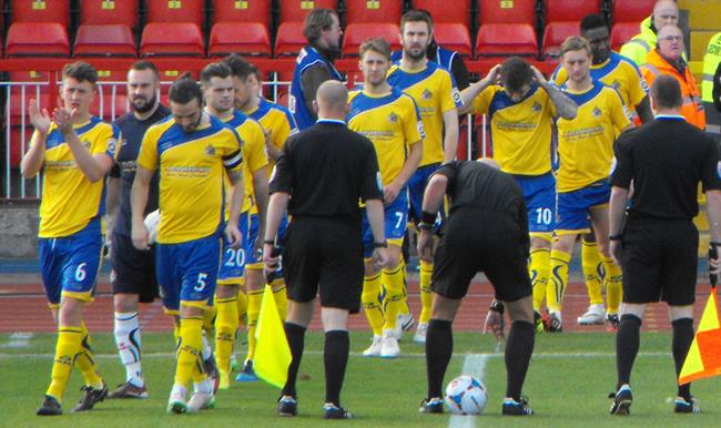 Southend United FC Exiles - Altrincham have a Robin mascot. I don't know  its name though.