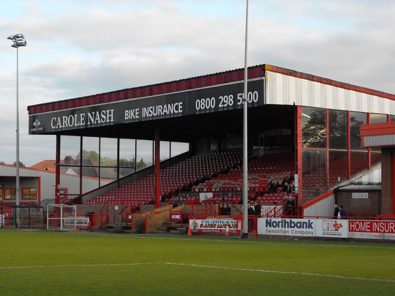 Kidderminster Harriers FC - Hi, I'm Aggborough Stadium. You may remember me from such home league games as Altrincham and Blyth Spartans. I'm back at 3pm today. Come and see me!