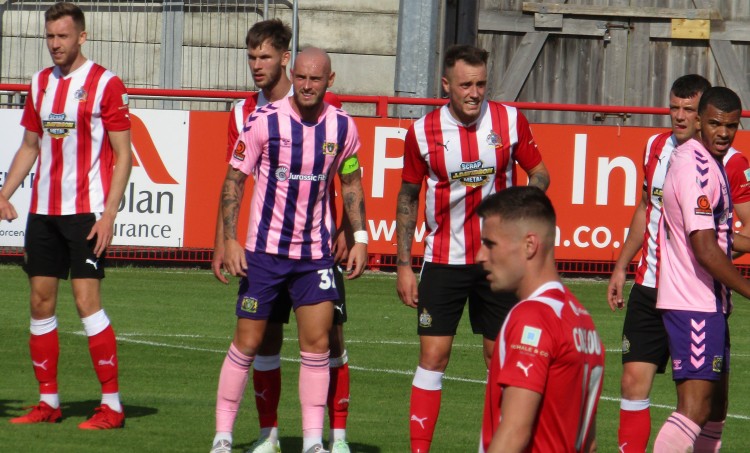 Hartlepool United's Ollie Finney during the Vanarama National League match  between Altrincham and Hartlepool United at