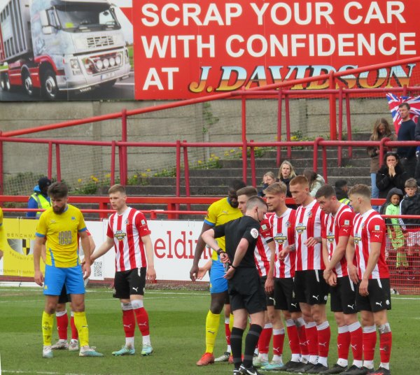 Hartlepool United's Kieran Burton during the Vanarama National League match  between Altrincham and Hartlepool United at