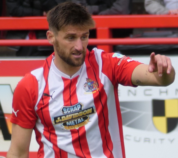 Hartlepool United's Kieran Burton during the Vanarama National League match  between Altrincham and Hartlepool United at