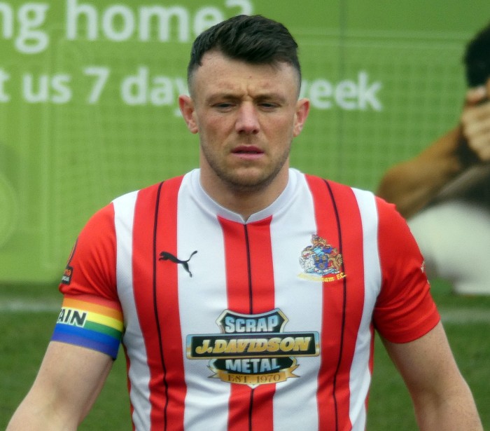 Hartlepool United's Ollie Finney during the Vanarama National League match  between Altrincham and Hartlepool United at