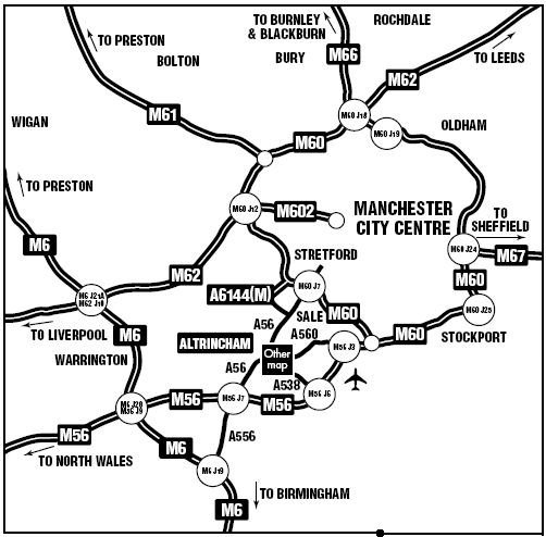 Moss Lane Area Map
